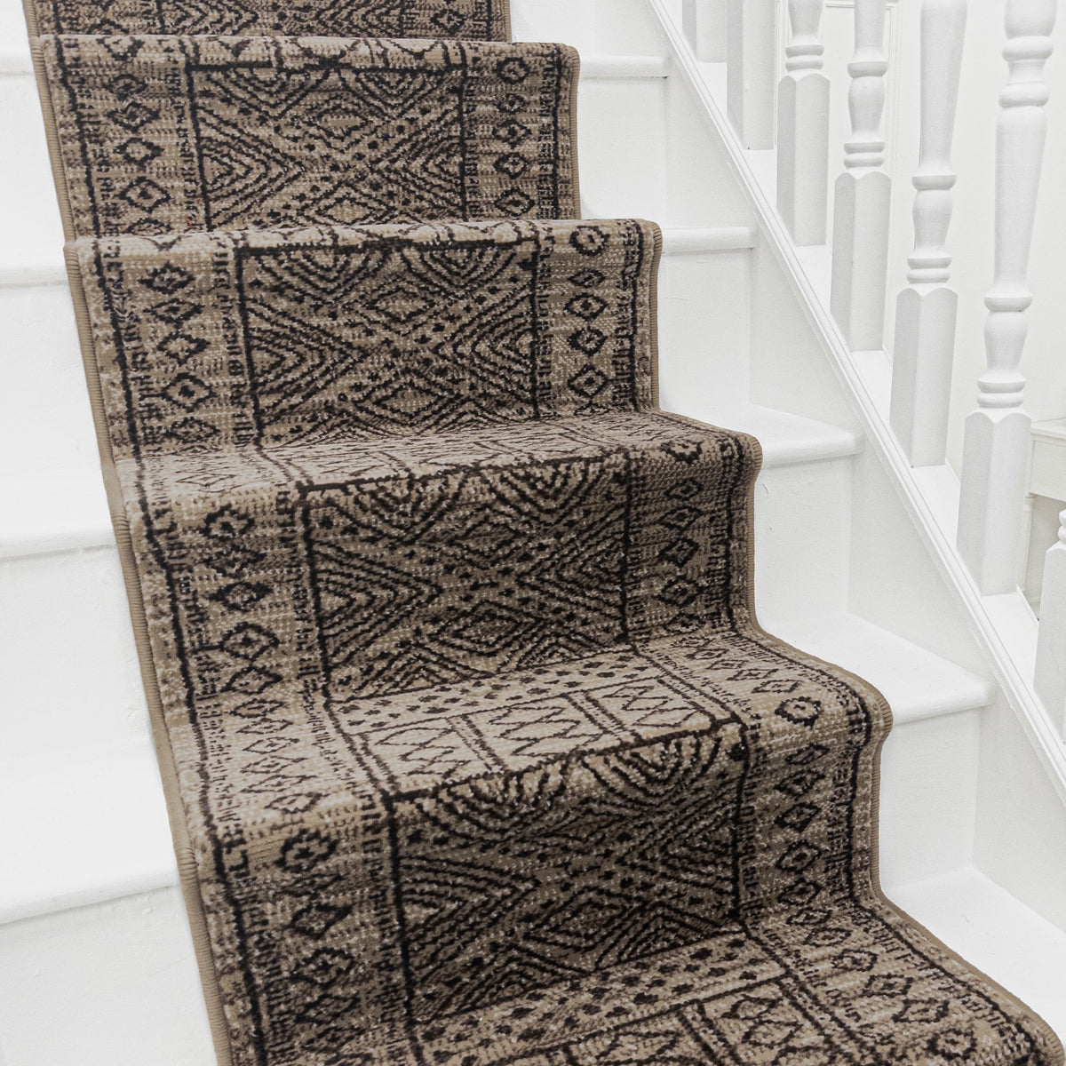 Afrikans Taupe Tapis d’escalier