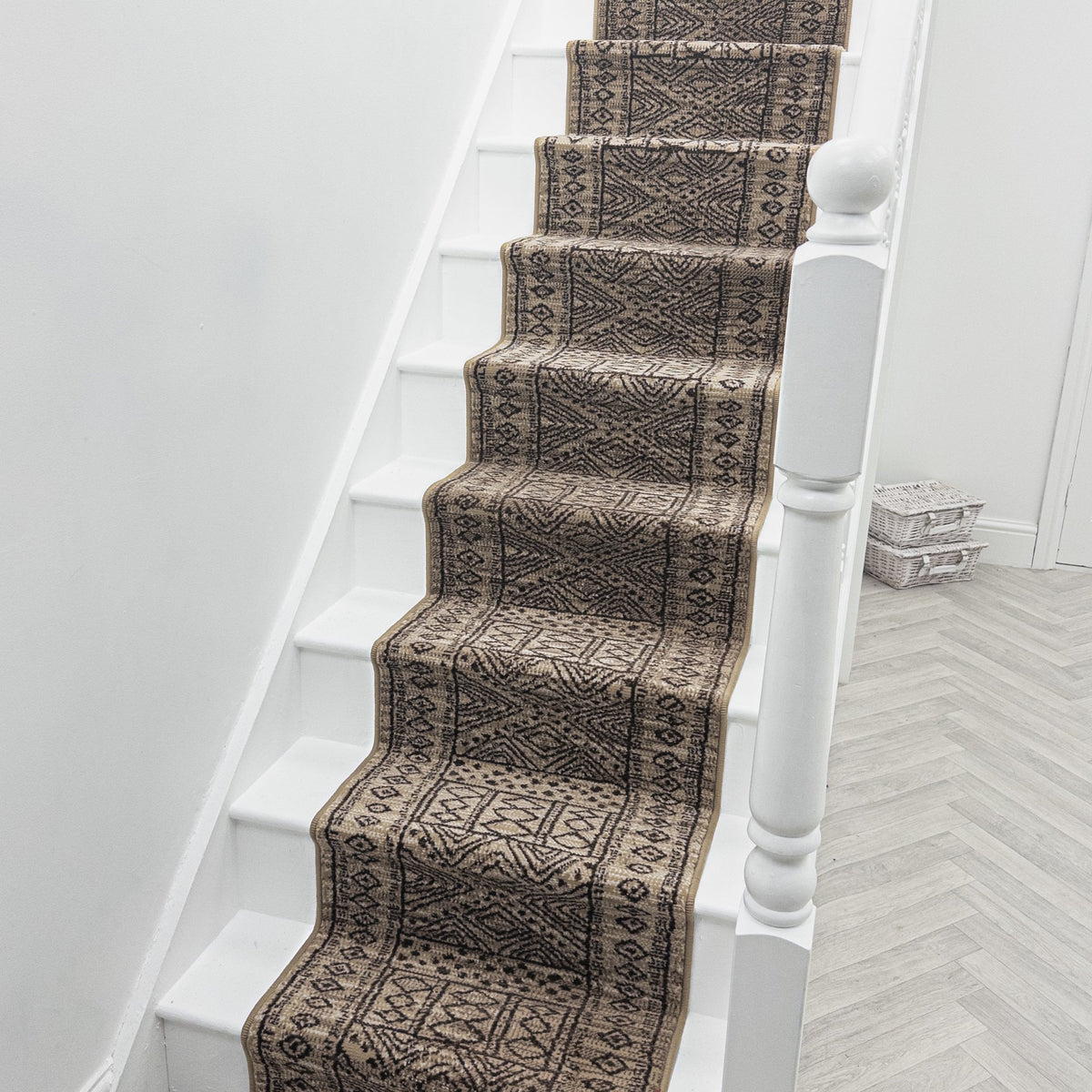 Afrikans Taupe Tapis d’escalier