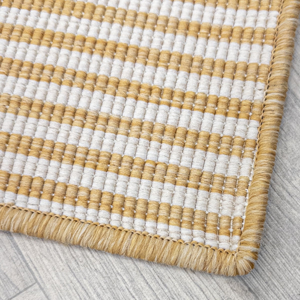 Pinstripe Ochre Hall Runner