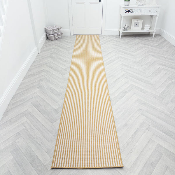 Pinstripe Ochre Hall Runner