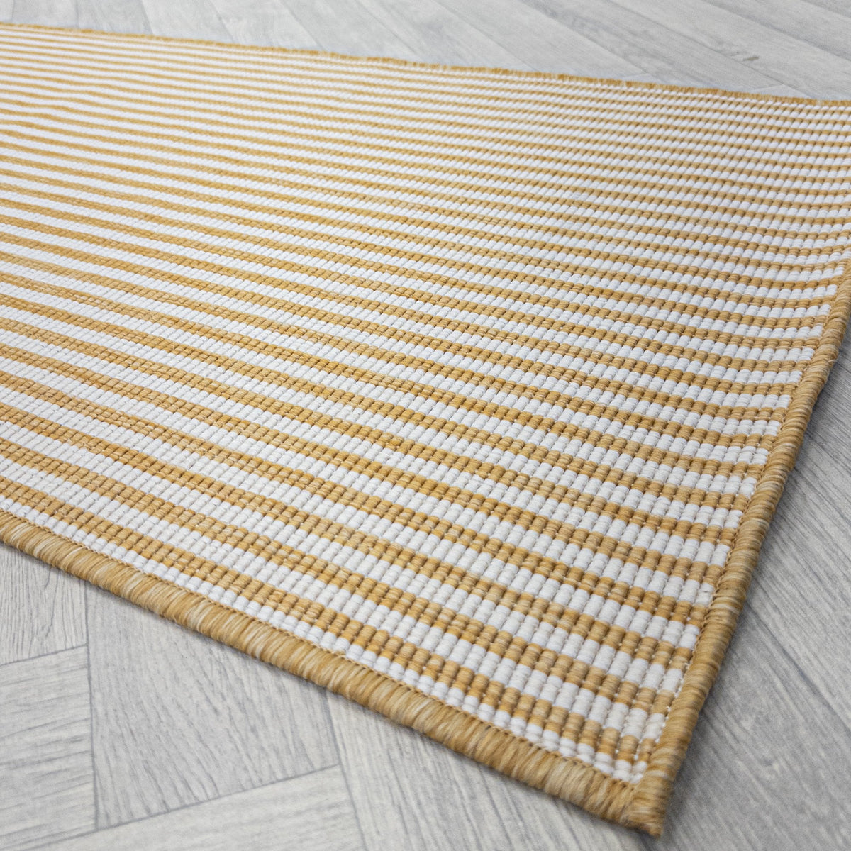 Pinstripe Ochre Hall Runner