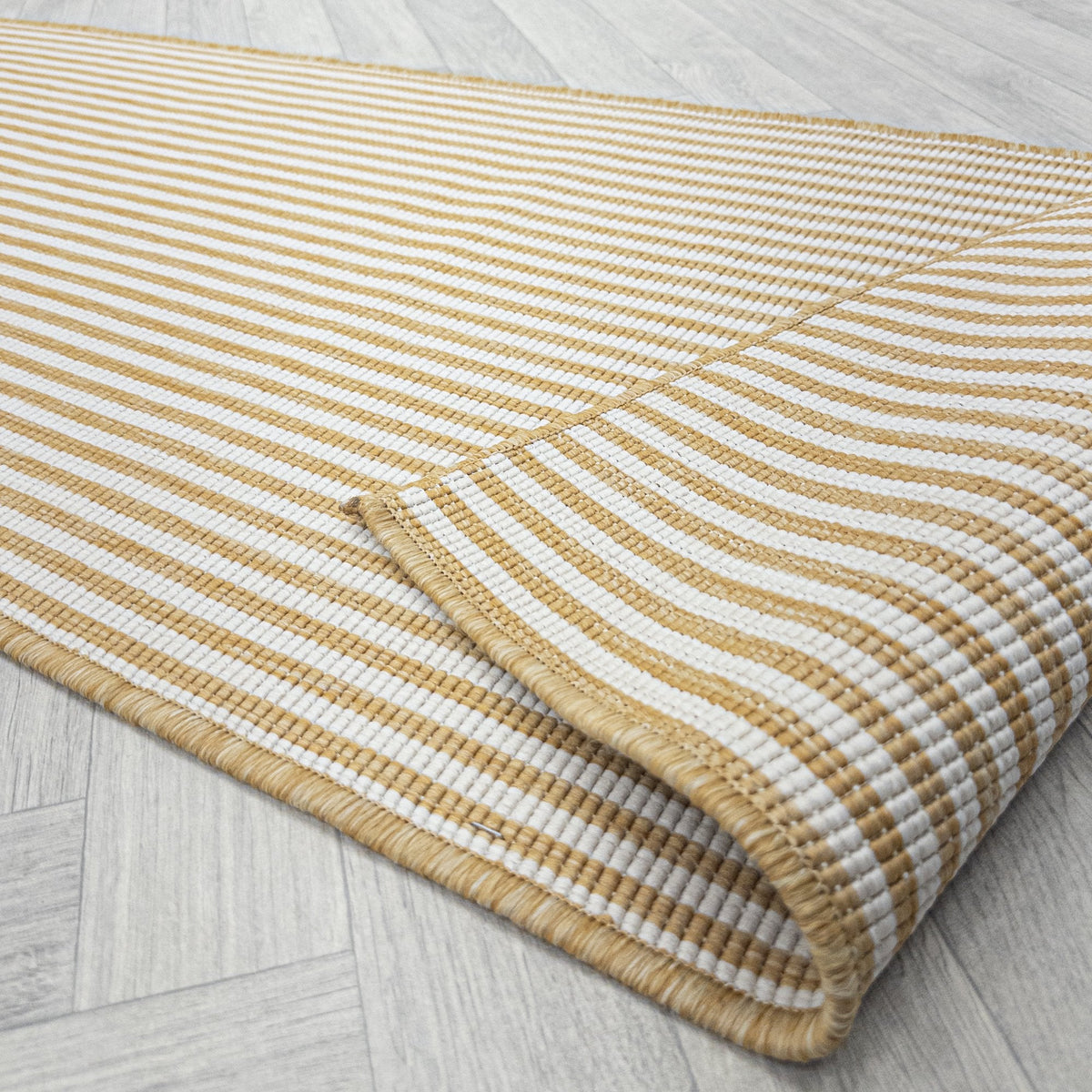 Pinstripe Ochre Hall Runner
