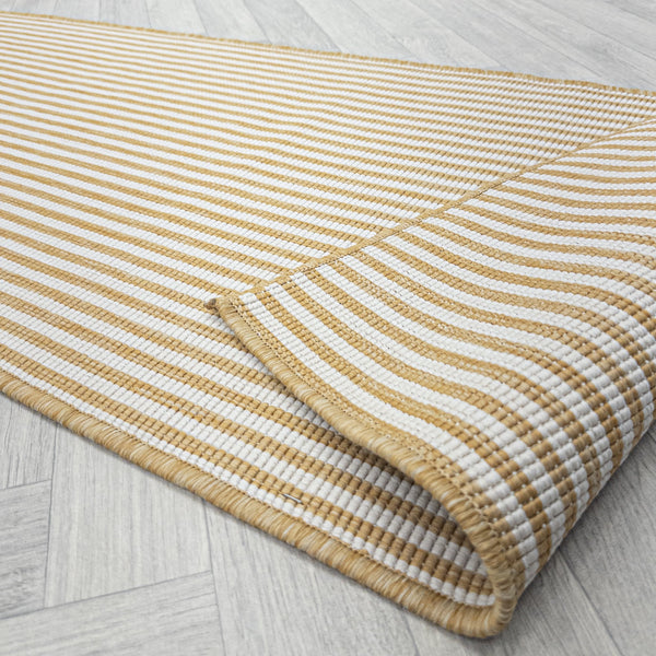 Pinstripe Ochre Hall Runner