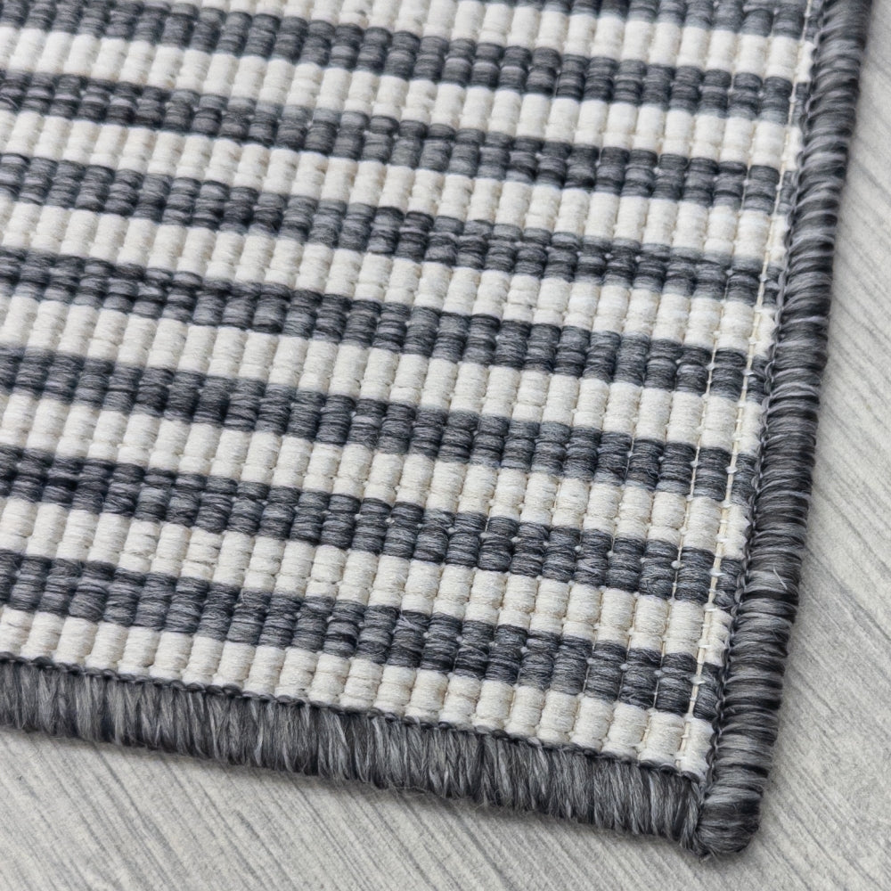 Pinstripe Grey Tapis de couloir