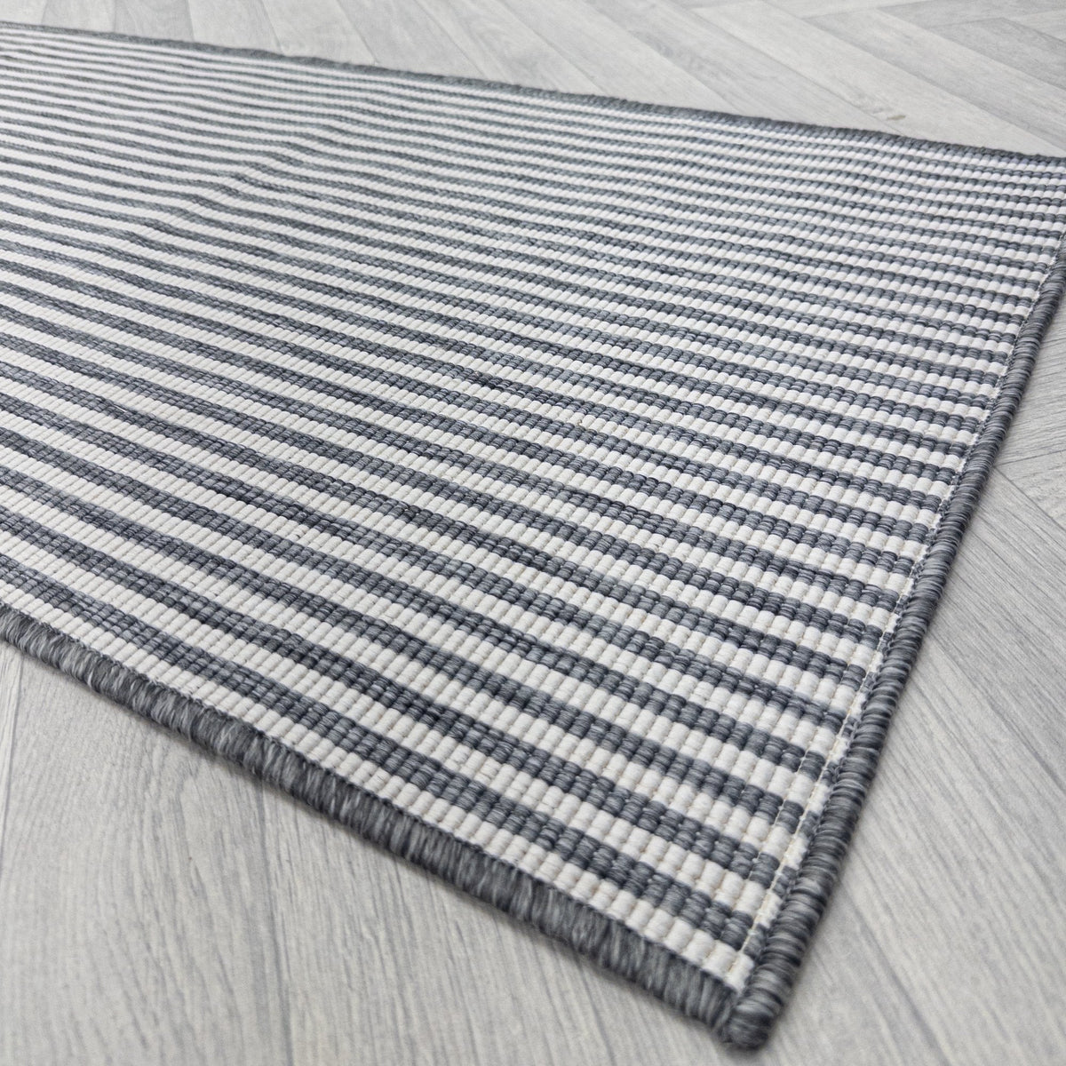 Pinstripe Grey Tapis de couloir