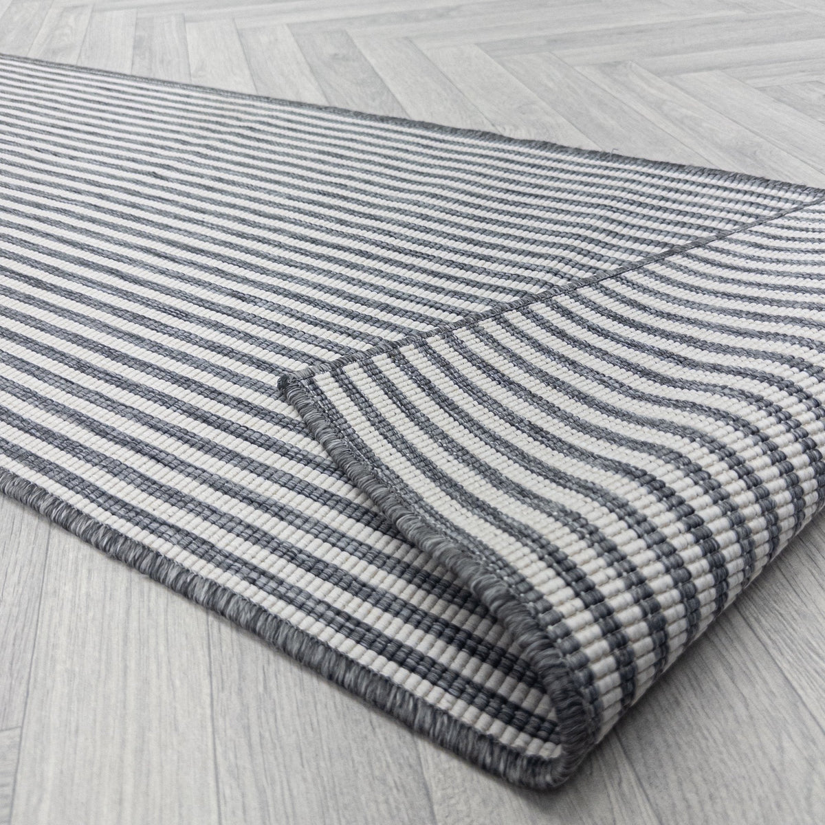 Pinstripe Grey Tapis de couloir