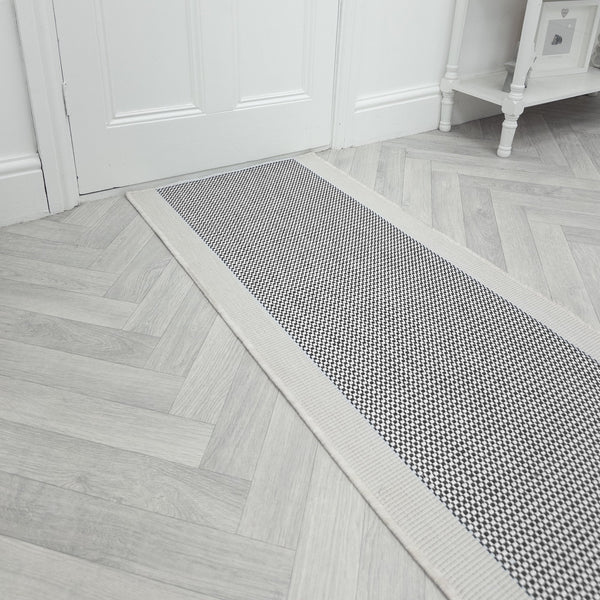 Vichy Black A Rug Runner