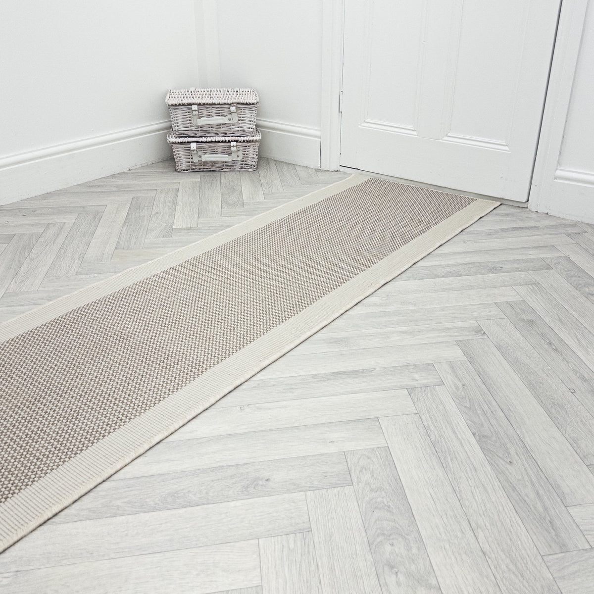 Vichy Beige A Hall Runner