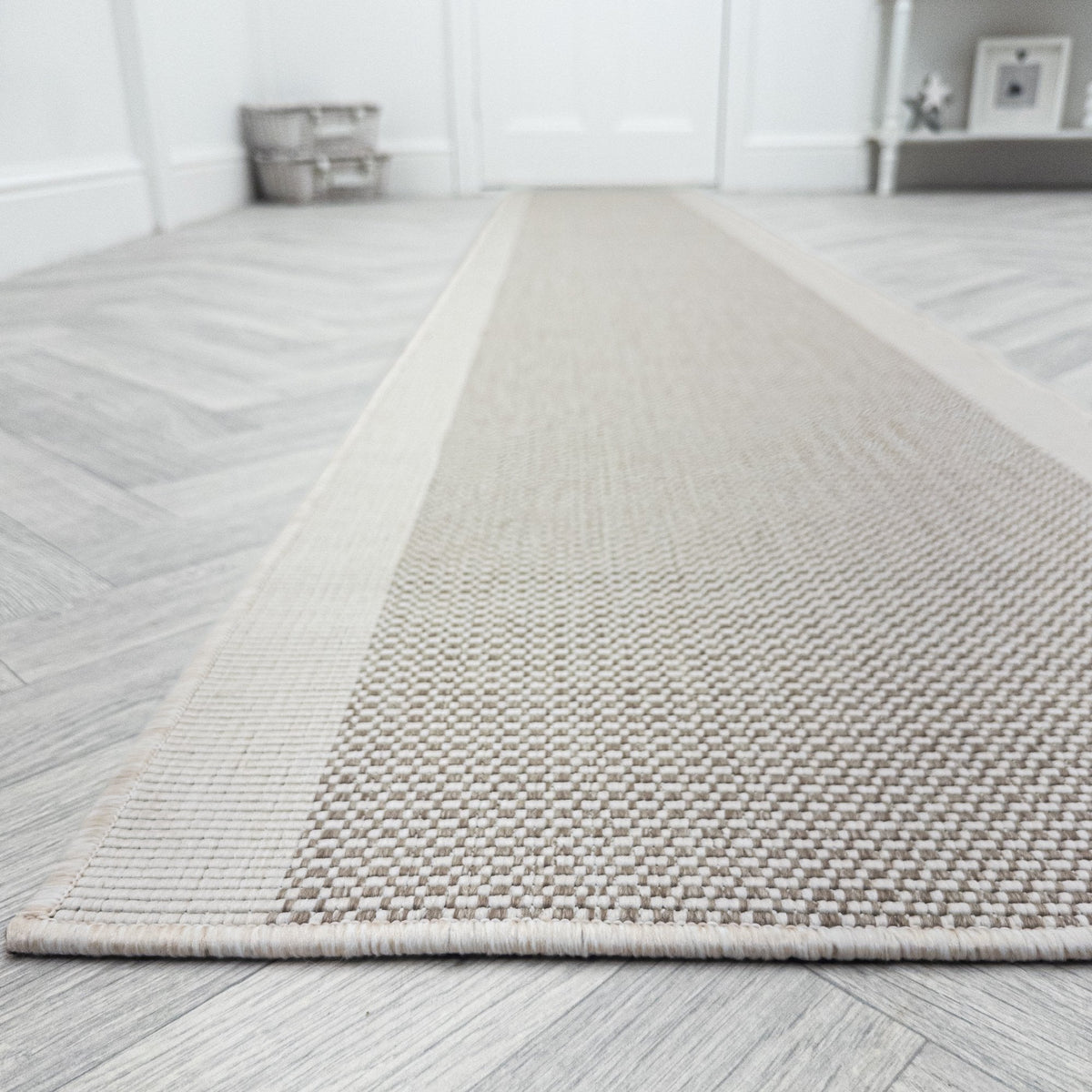 Vichy Beige A Hall Runner