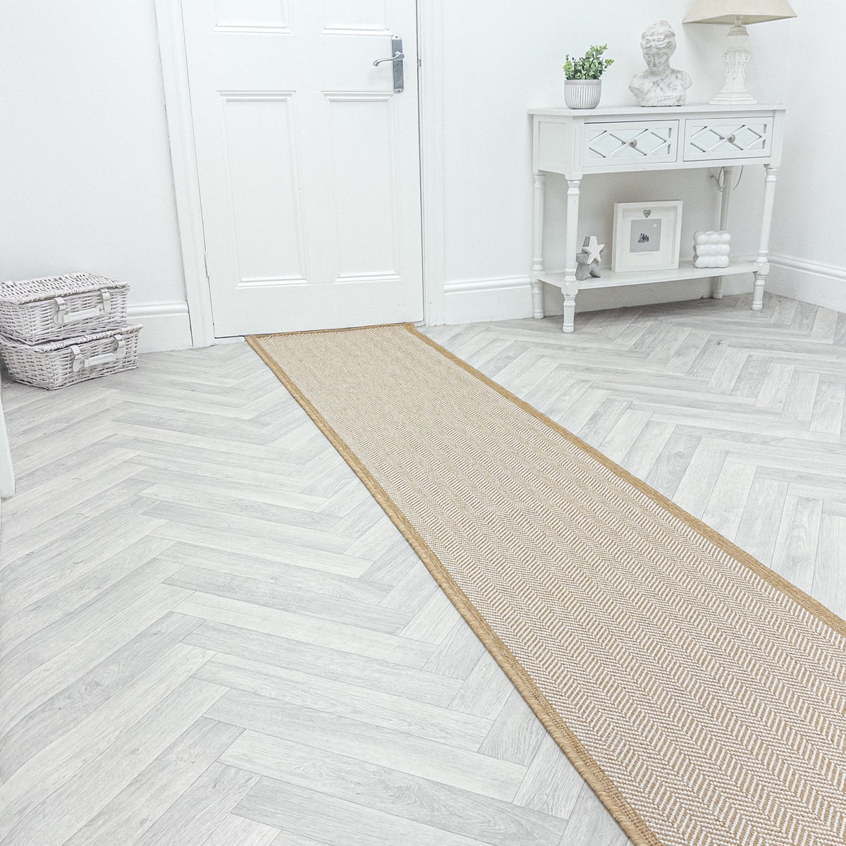 Illusion Beige Hall Runner