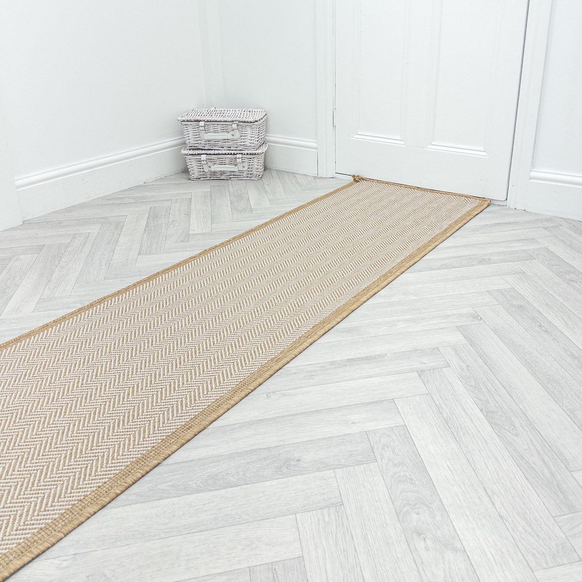 Illusion Beige Hall Runner