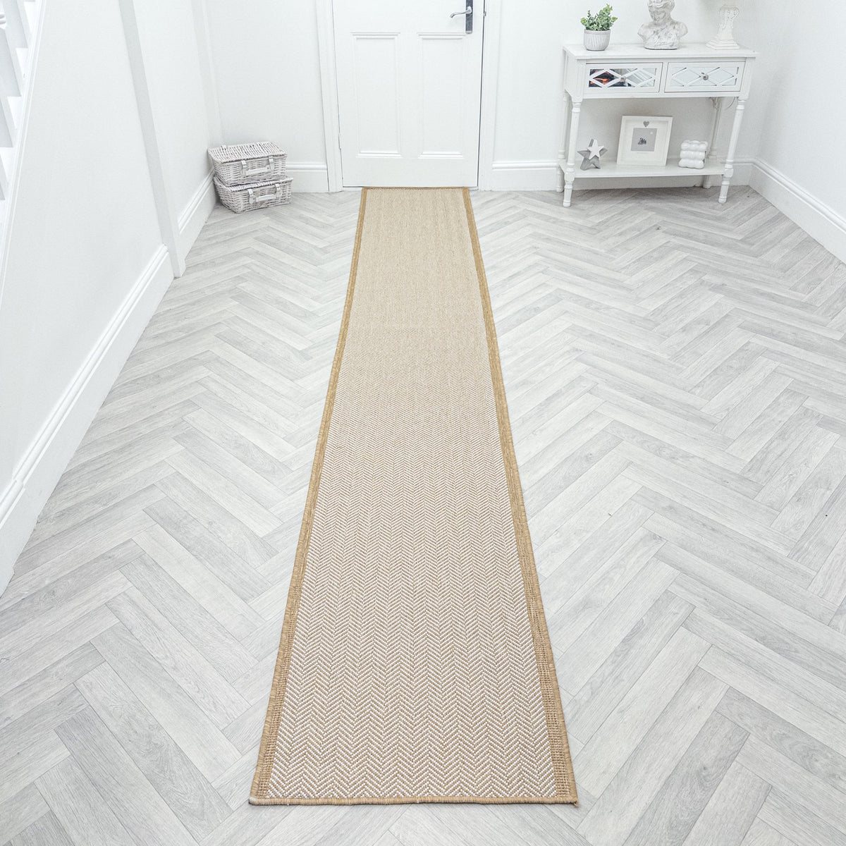 Illusion Beige Hall Runner