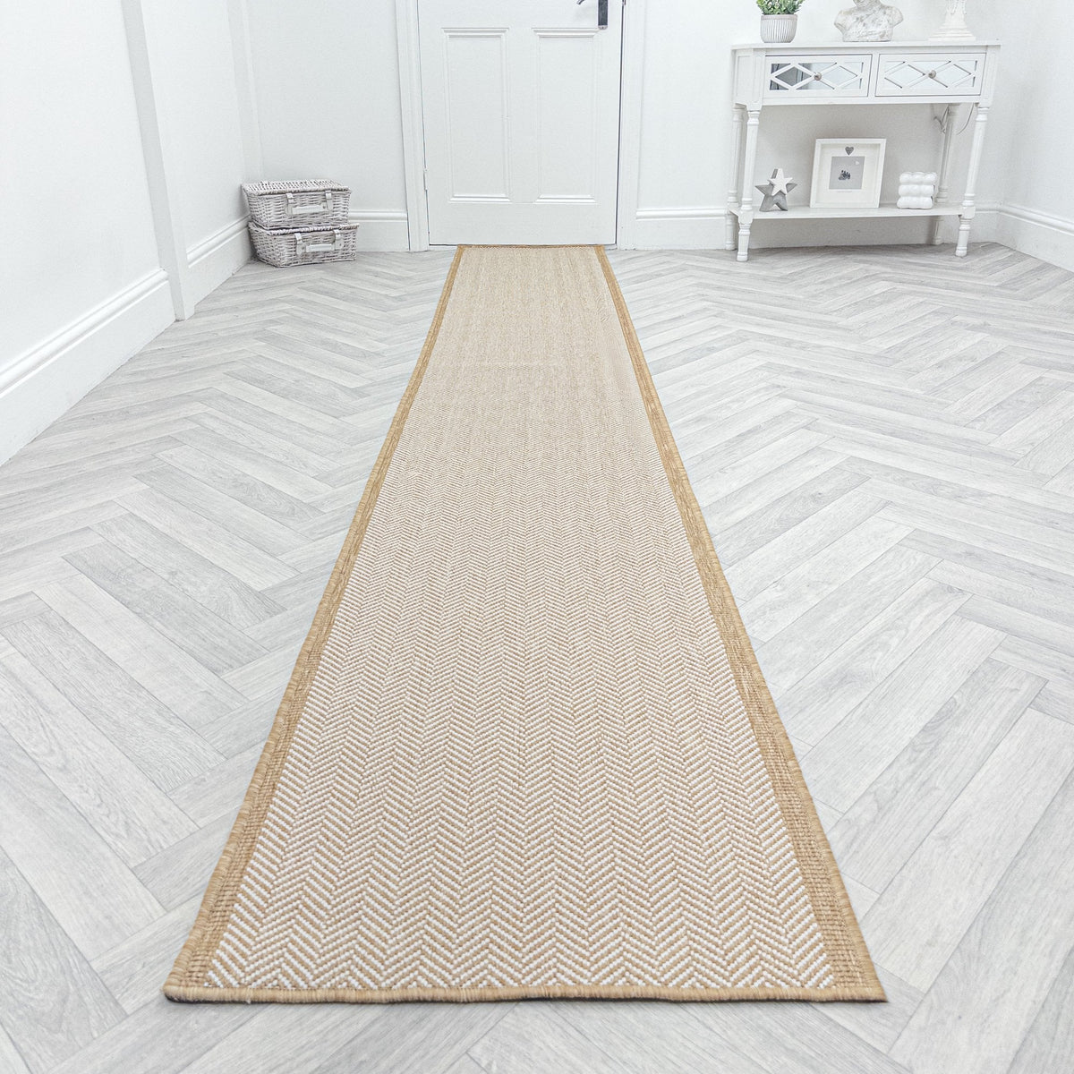 Illusion Beige Hall Runner