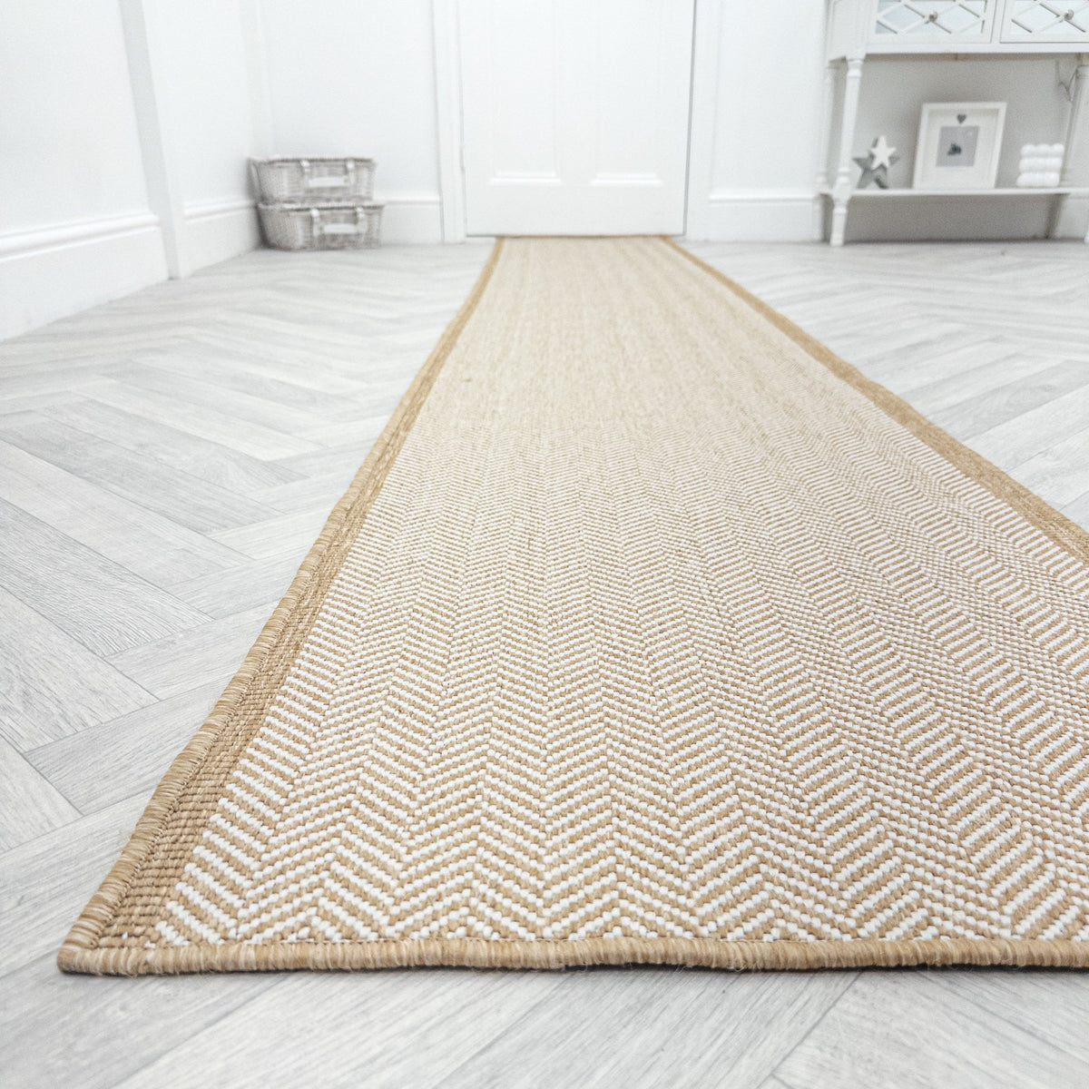 Illusion Beige Hall Runner