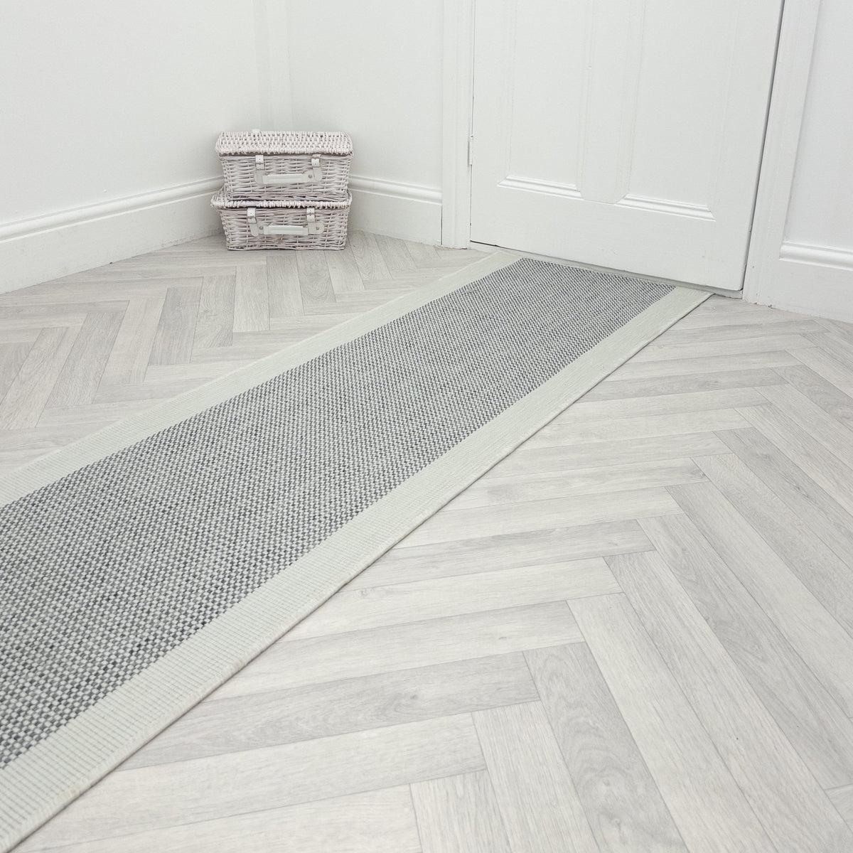 Vichy Grey A Hall Runner