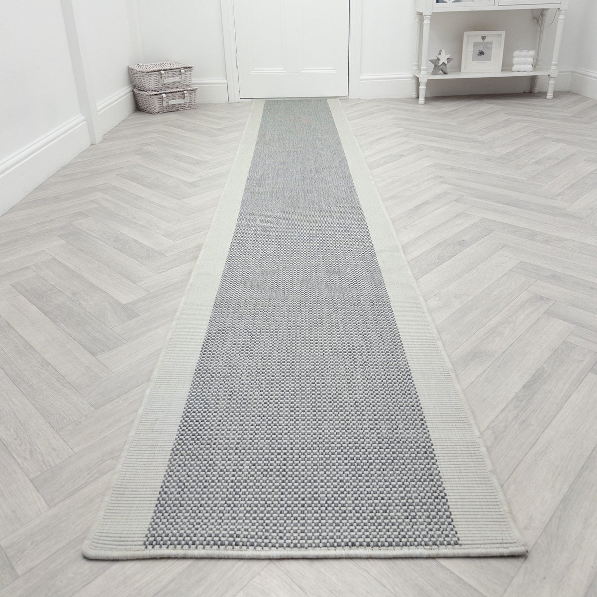 Vichy Grey A Hall Runner