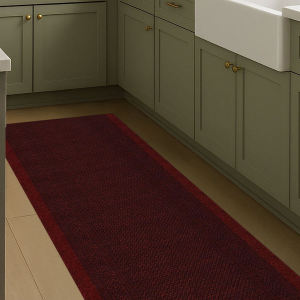 Aztec Red Kitchen Carpet Runner