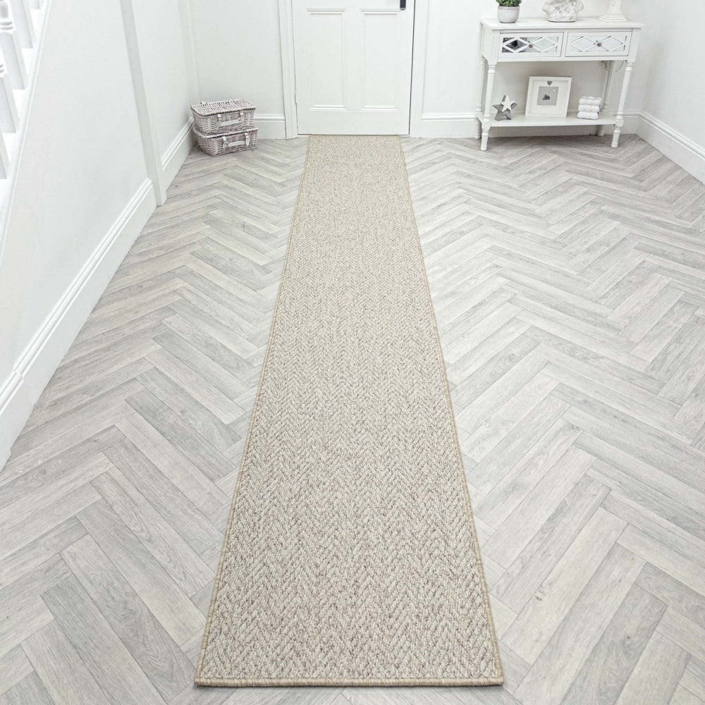 Country Herringbone Berber Rug Runner