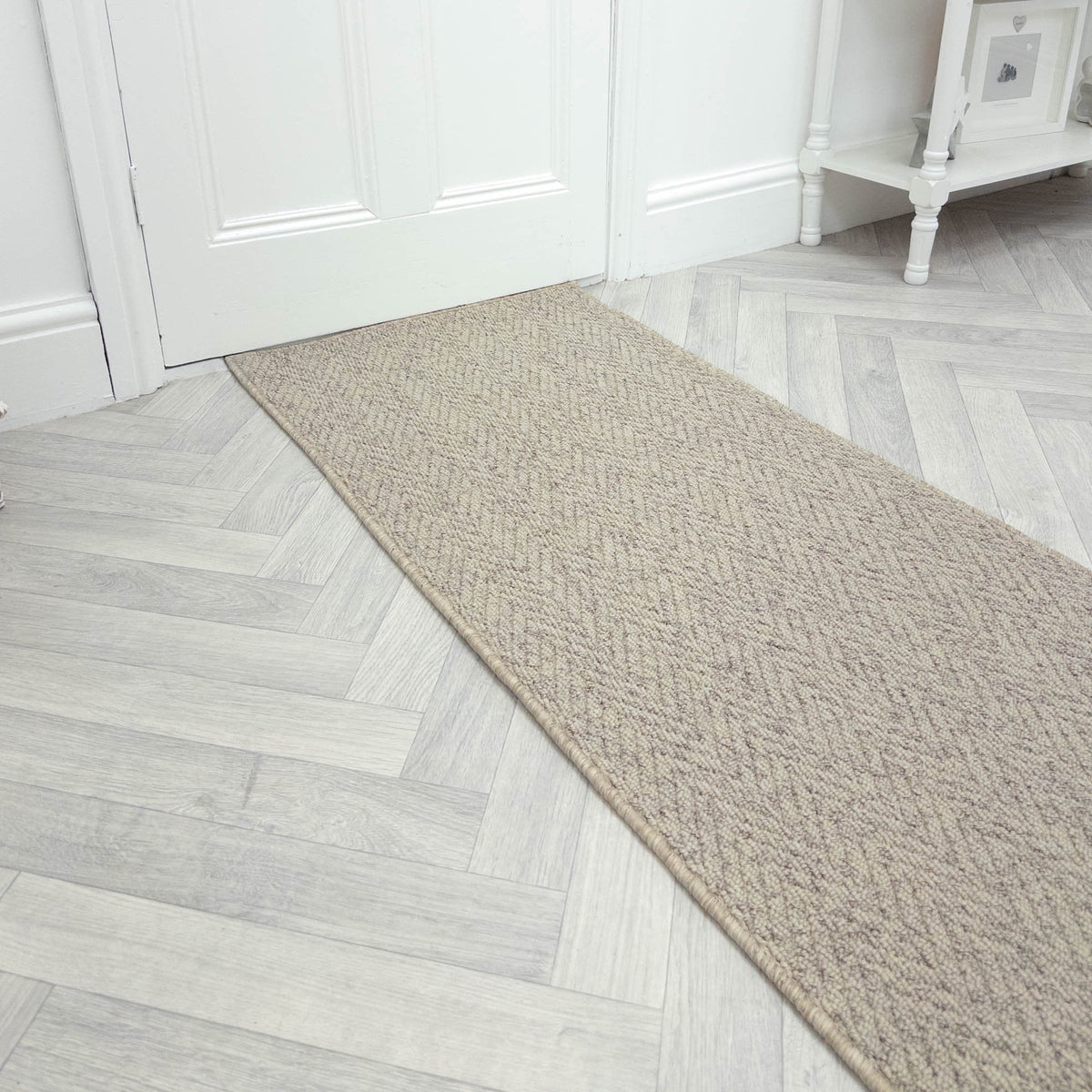 Country Herringbone Biscotti Rug Runner