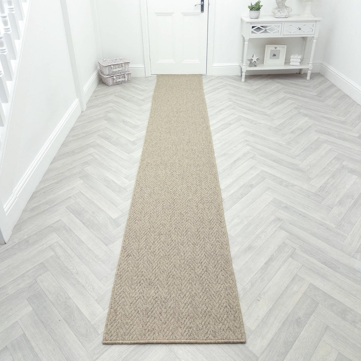 Country Herringbone Biscotti Tapis de couloir