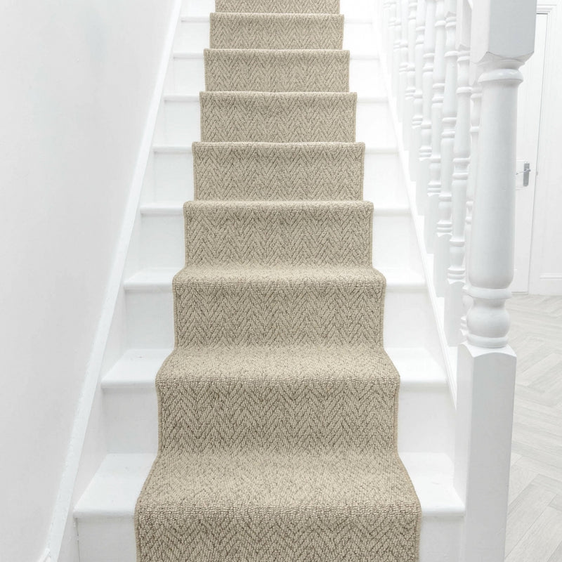 Country Herringbone Biscotti Stair Runner