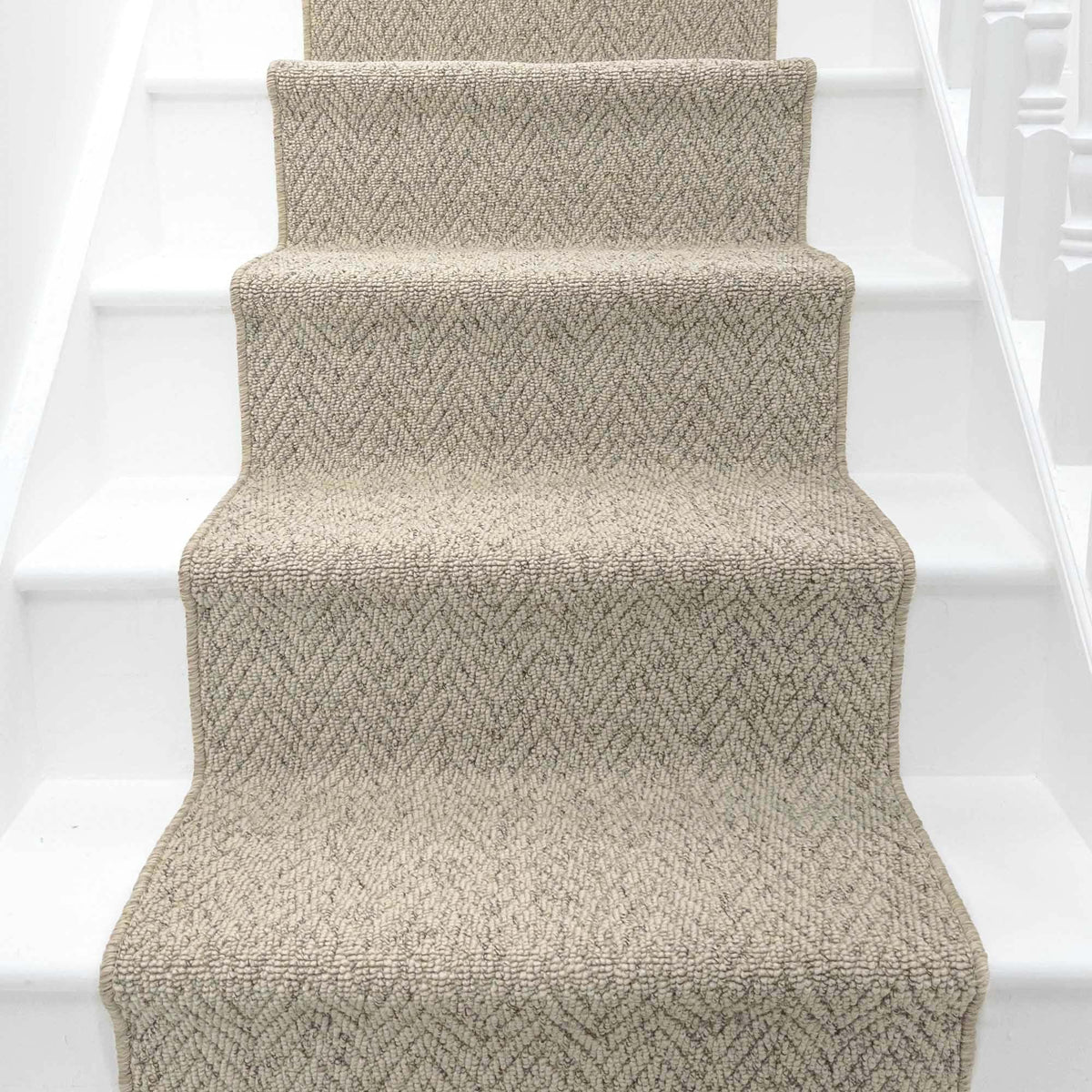 Country Herringbone Biscotti Tapis d’escalier