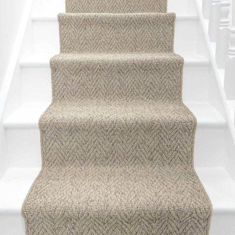 Country Herringbone Biscotti Stair Runner
