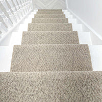 Country Herringbone Biscotti Stair Runner