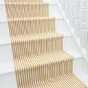 Pinstripe Ochre Stair Runner - 1ft / 2ft
