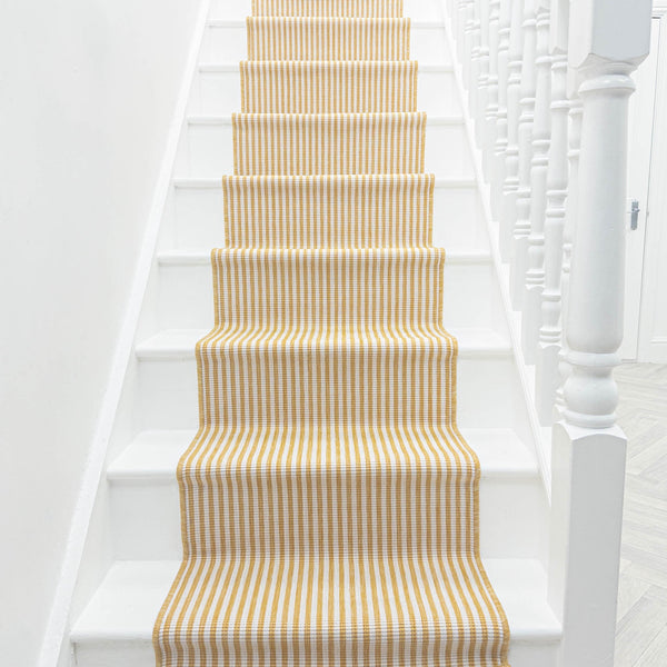 Pinstripe Ochre Stair Runner