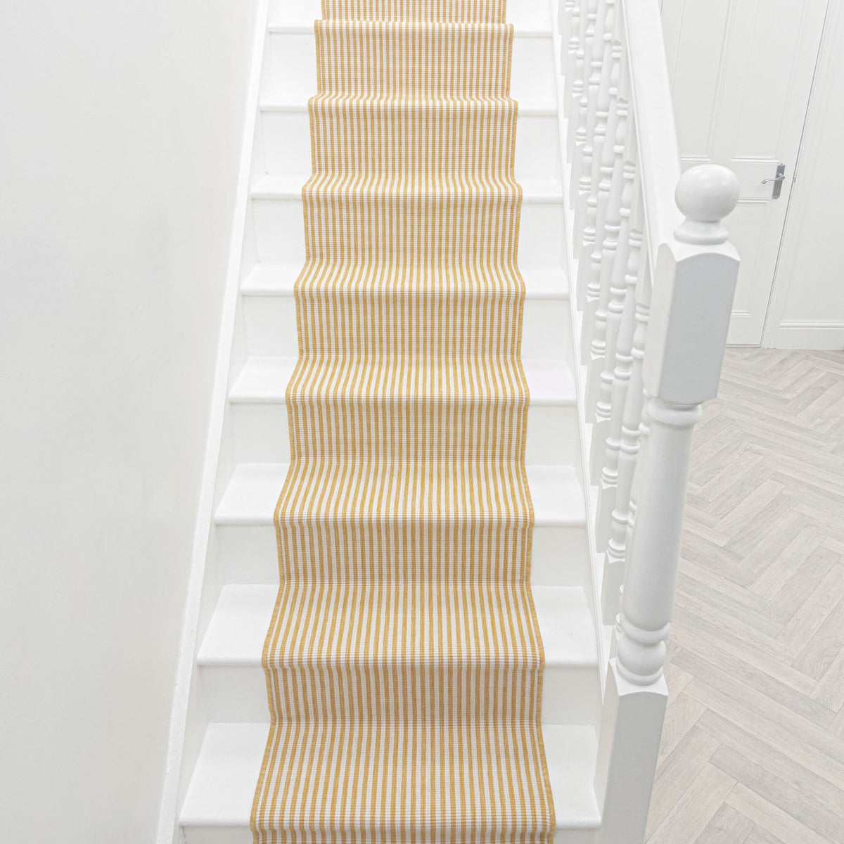 Pinstripe Ochre Stair Runner