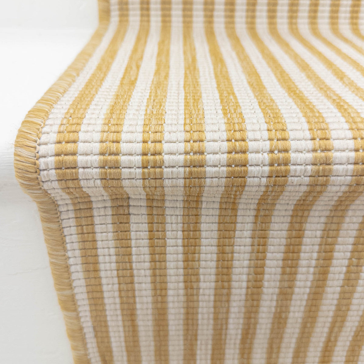 Pinstripe Ochre Stair Runner