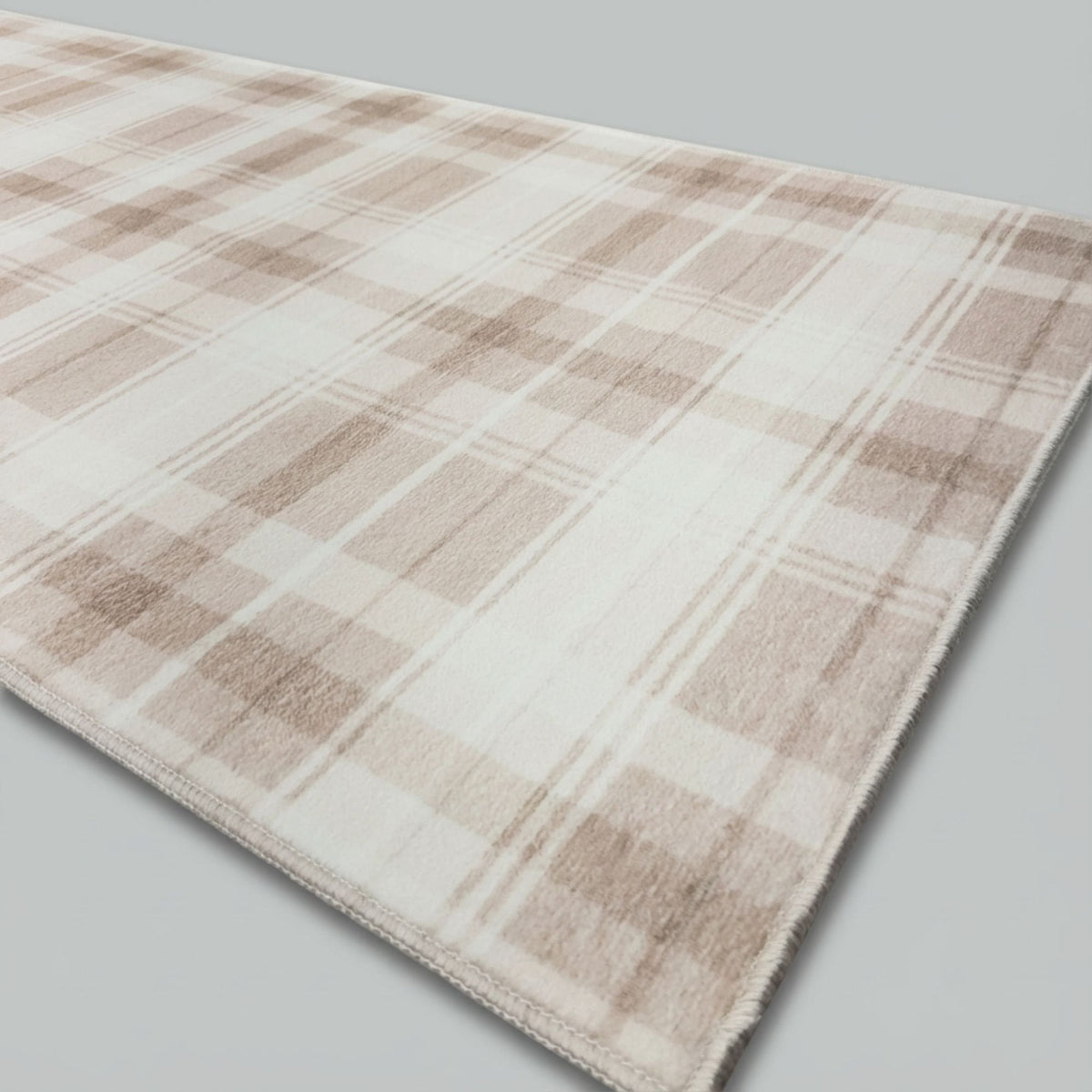 Sabrina Beige/Ivory Washable Kitchen Runner