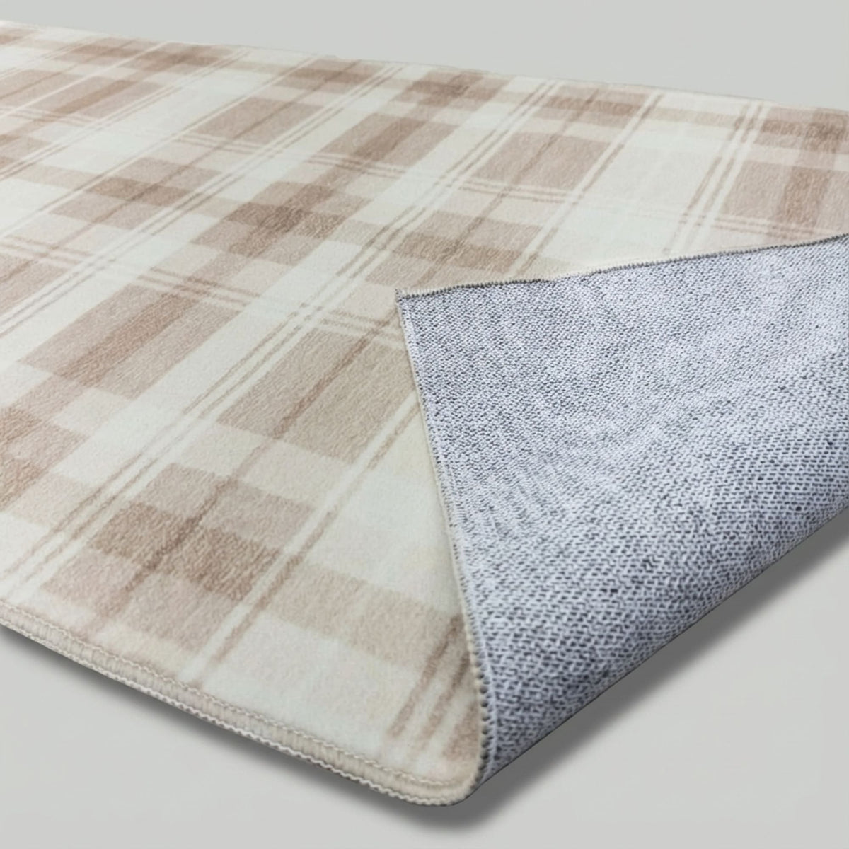 Sabrina Beige/Ivory Washable Kitchen Runner