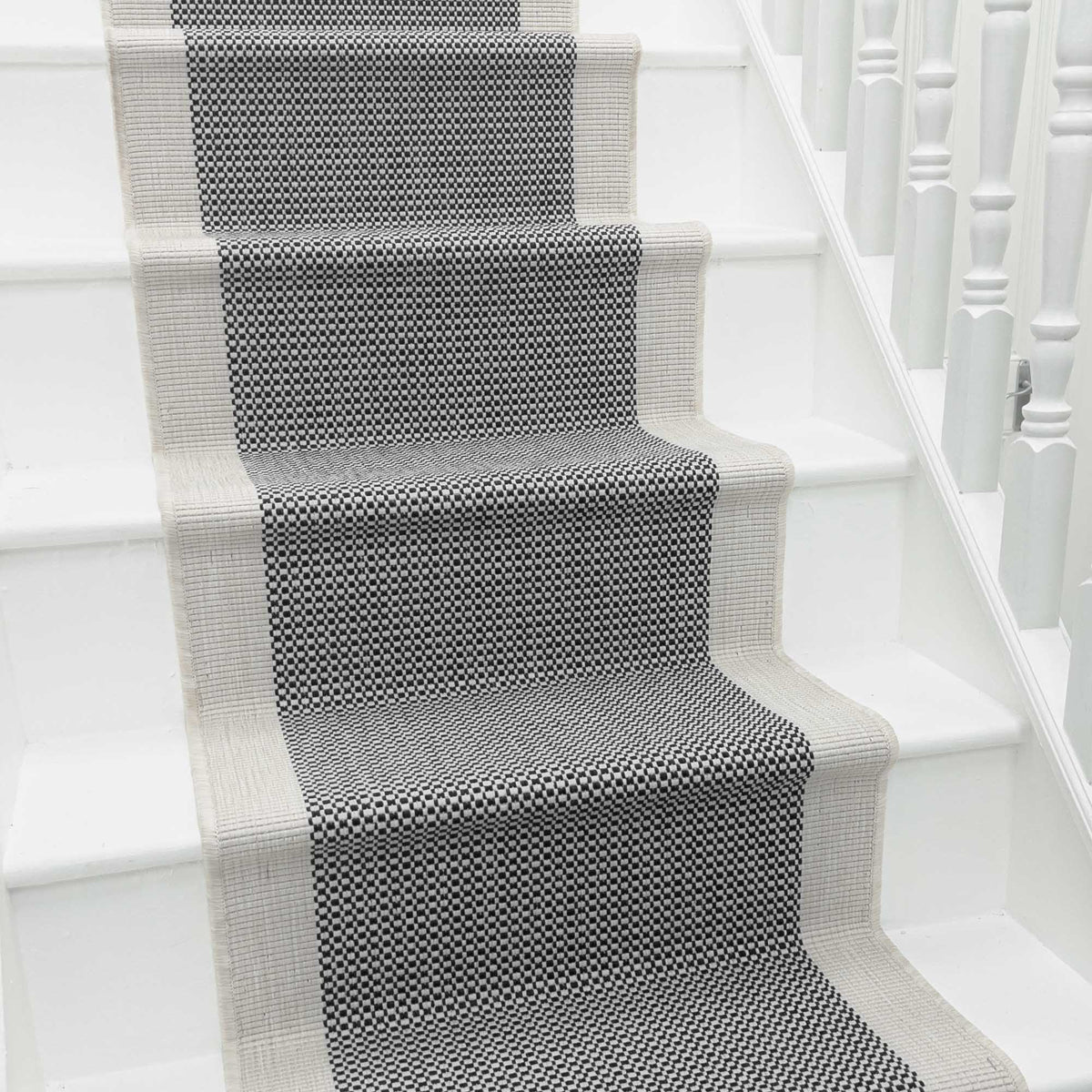 Vichy Black A Stair Runner