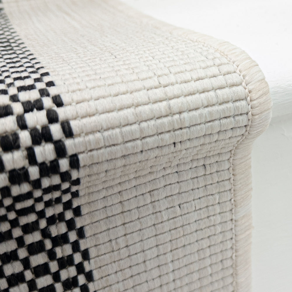 Vichy Black A Stair Runner