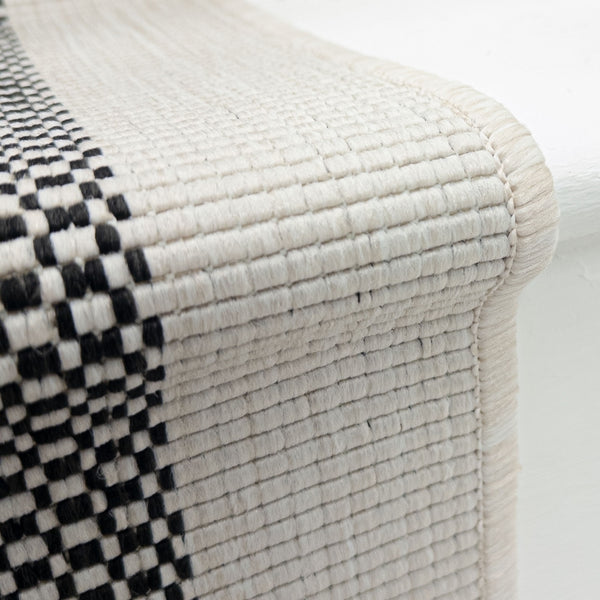 Vichy Black A Stair Runner
