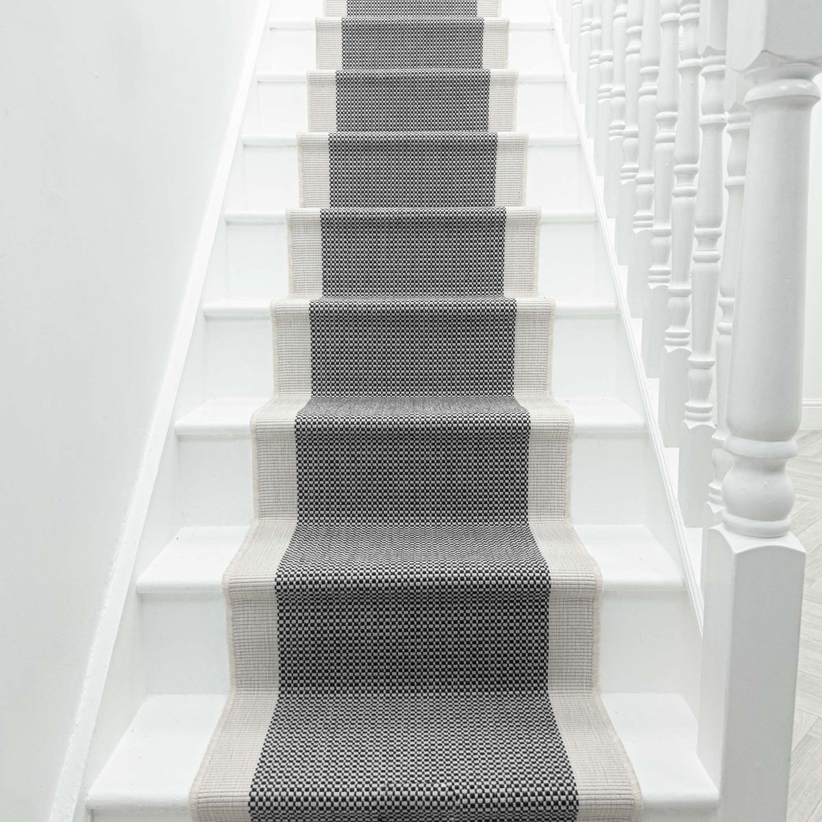 Vichy Black A Stair Runner
