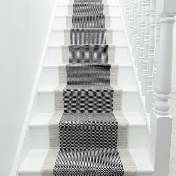 Vichy Black A Stair Runner
