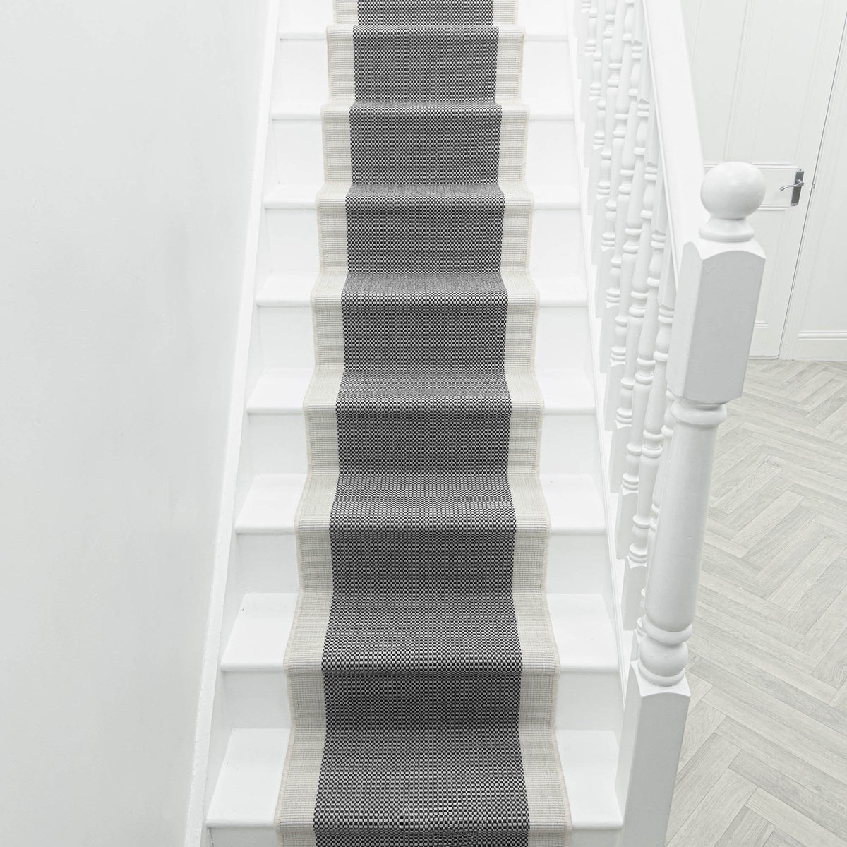 Vichy Black A Stair Runner