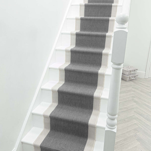 Vichy Black A Stair Runner