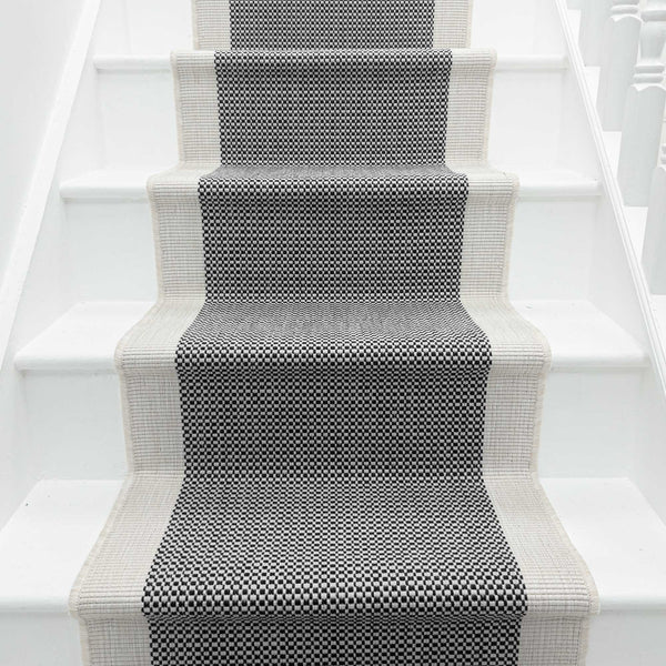 Vichy Black A Stair Runner