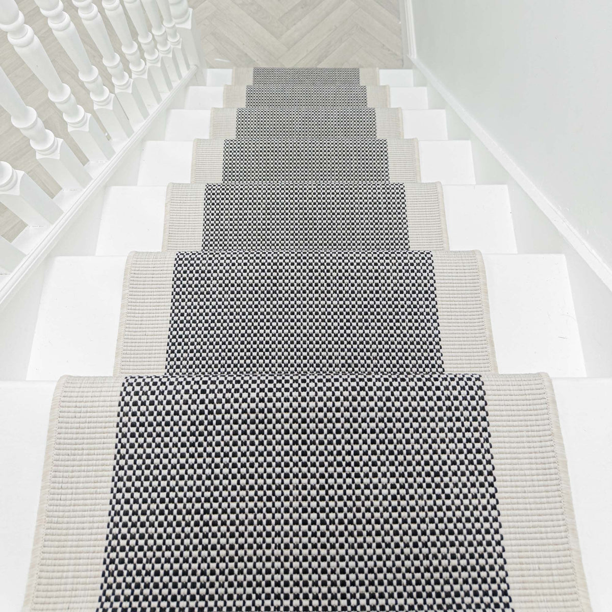 Vichy Black A Stair Runner