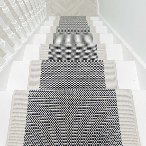 Vichy Black A Stair Runner