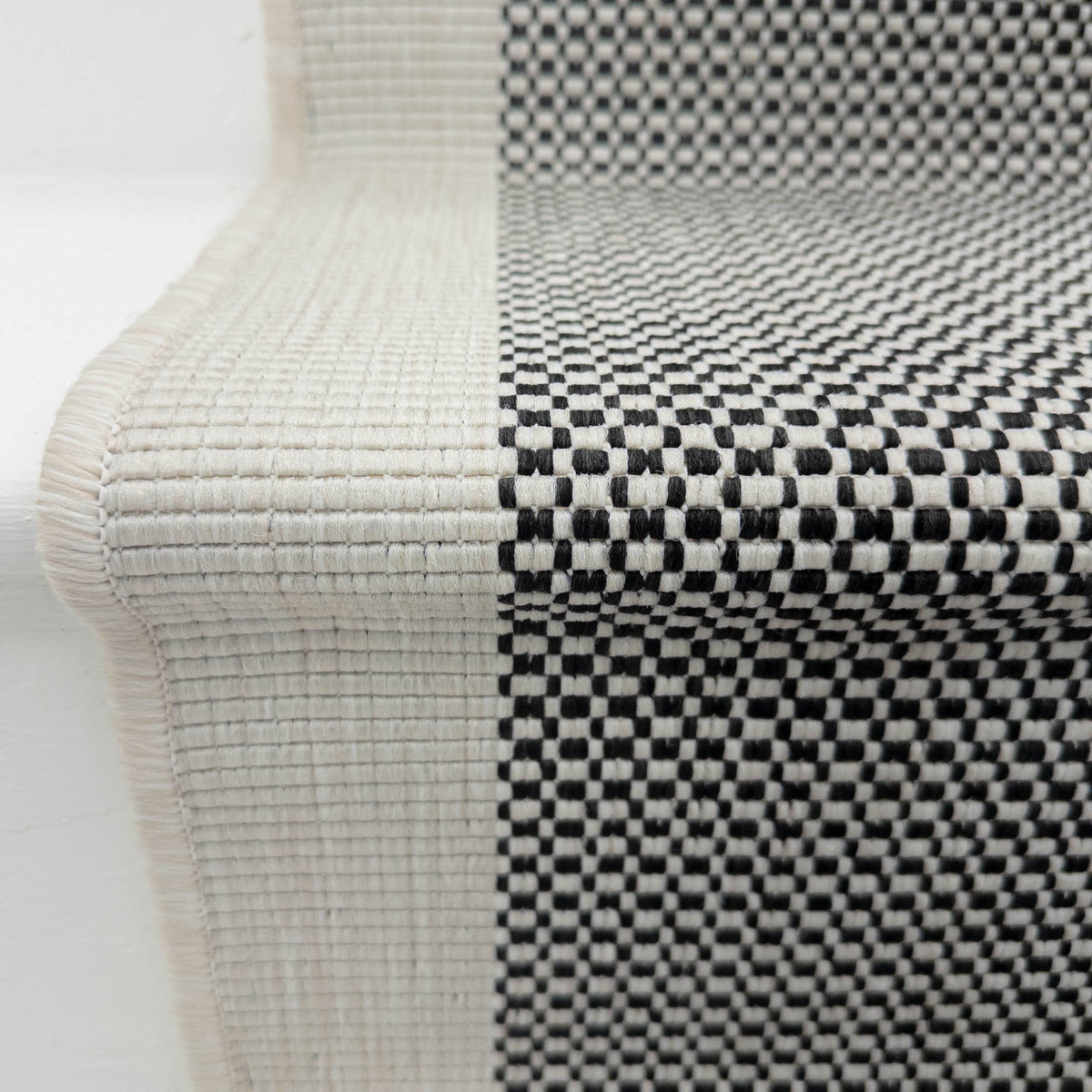 Vichy Black A Stair Runner