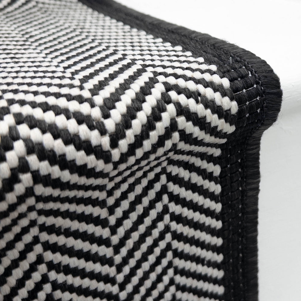 Illusion Black A Stair Runner