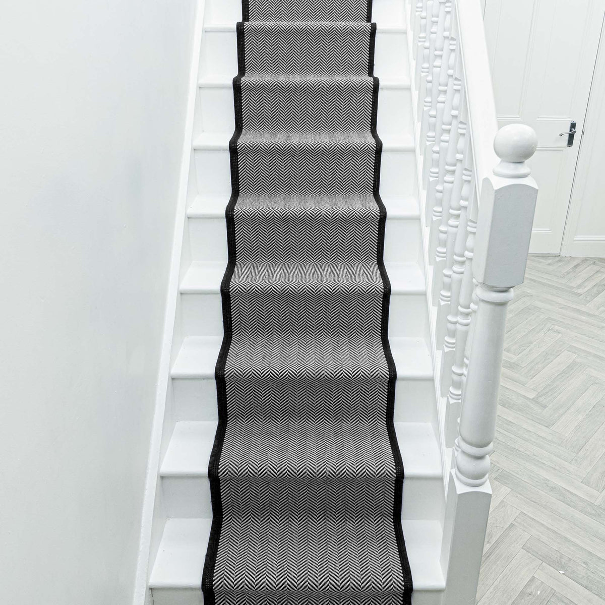 Illusion Black A Stair Runner