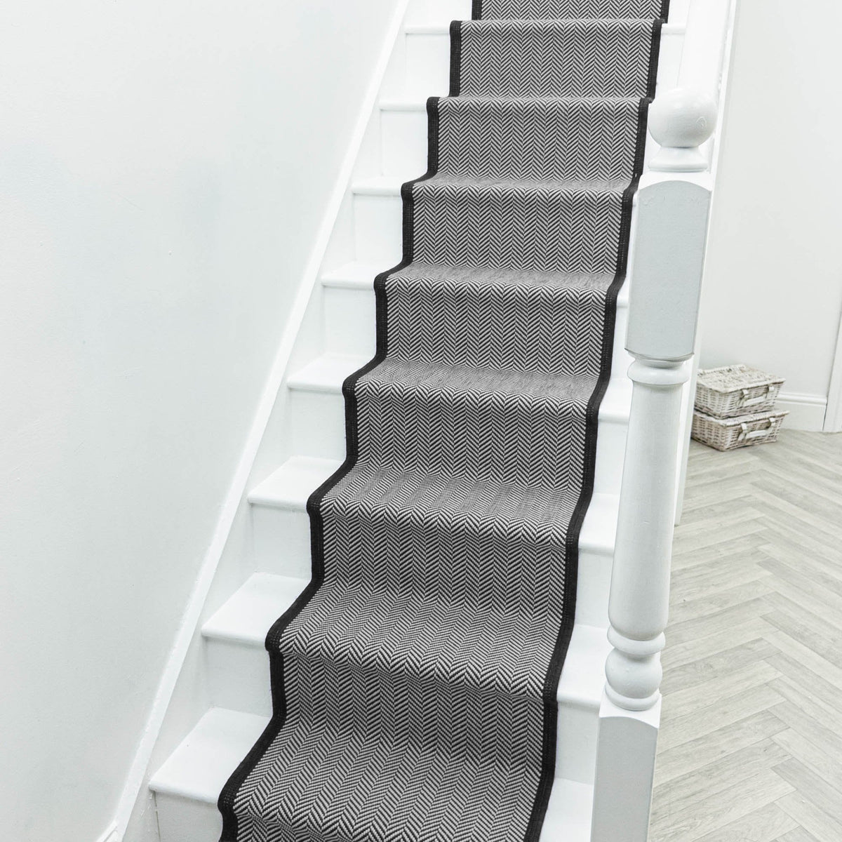 Illusion Black A Stair Runner