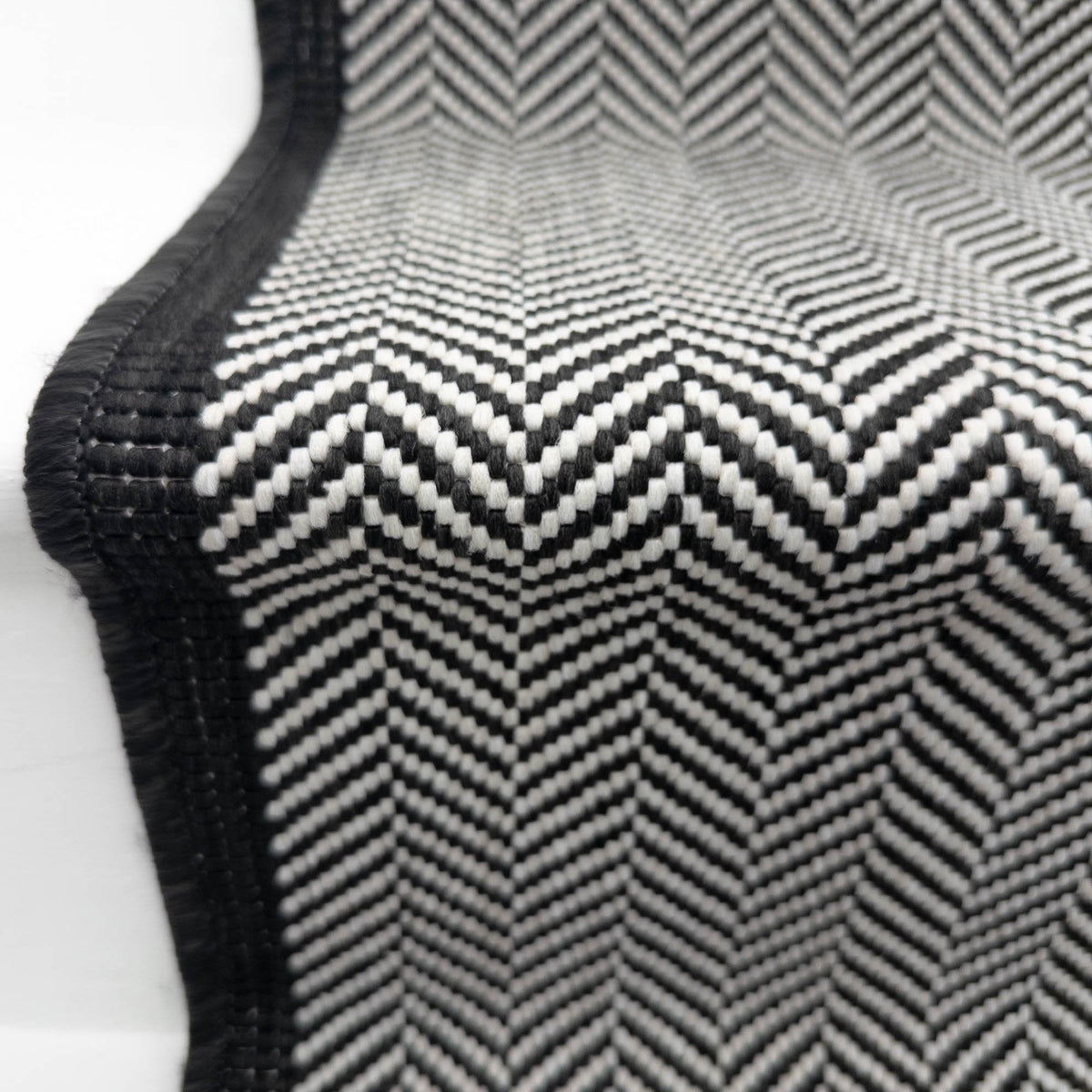 Illusion Black A Stair Runner