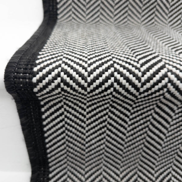 Illusion Black A Stair Runner